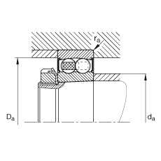 ���{(di��o)�����S�� 2207-K-2RS-TVH-C3, ����(j��) DIN 630 �˜ʵ���Ҫ�ߴ�, �F�����F�� 1:12���ɂ�(c��)���ܷ�